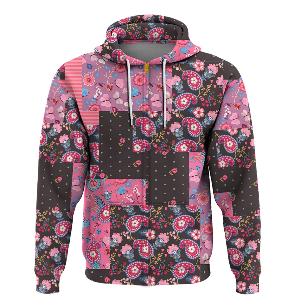 Paisley Bandana Hoodie Pattern Seamless Ver.140 RLT13 - Wonder Print Shop