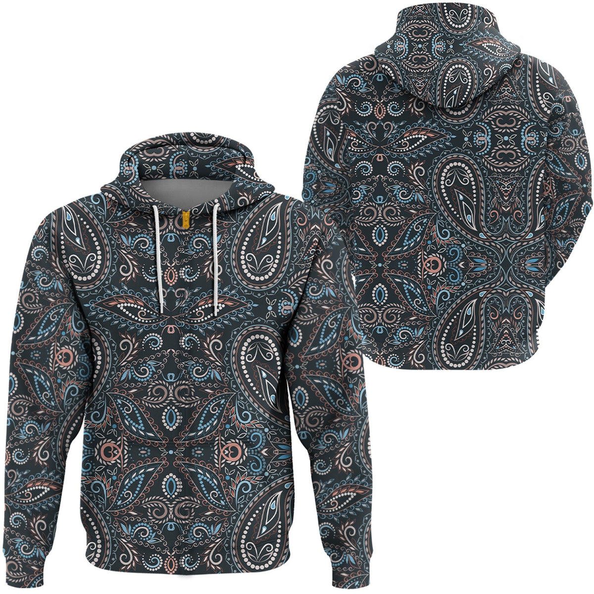 Paisley Bandana Hoodie Pattern Seamless Ver.174 RLT13 - Wonder Print Shop
