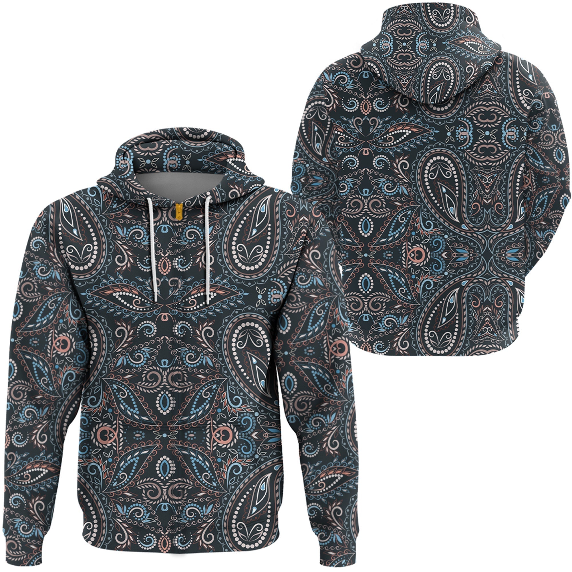 Paisley Bandana Hoodie Pattern Seamless Ver.174 RLT13 - Wonder Print Shop