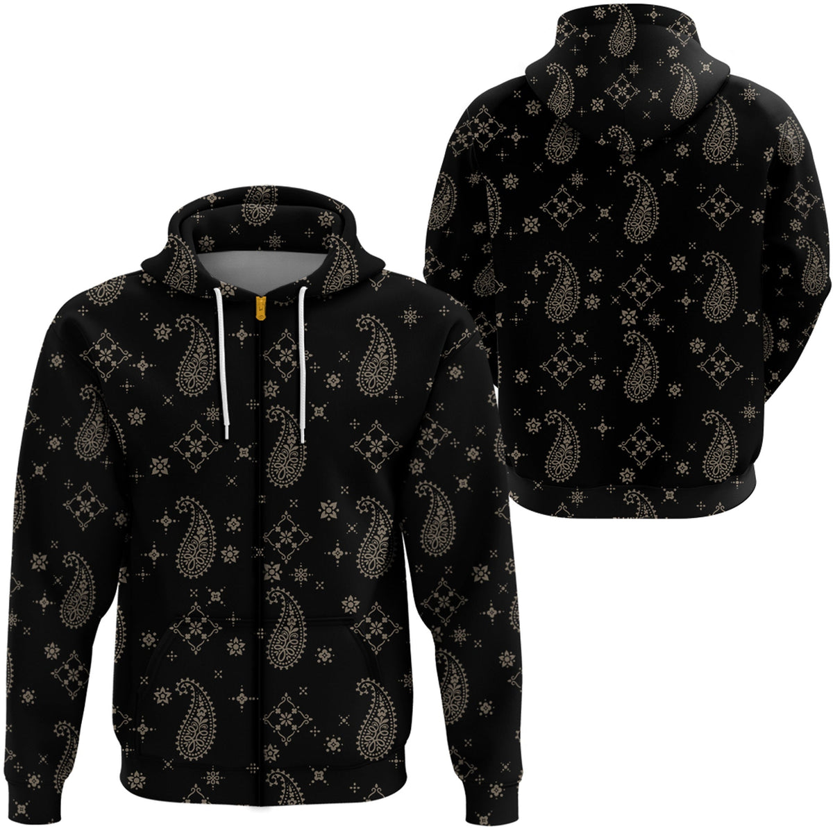 Paisley Bandana Hoodie Pattern Seamless Ver.139 RLT13 - Wonder Print Shop