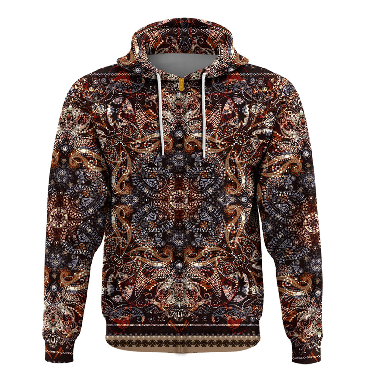 Paisley Bandana Hoodie Pattern Seamless Ver.128 RLT13 - Wonder Print Shop