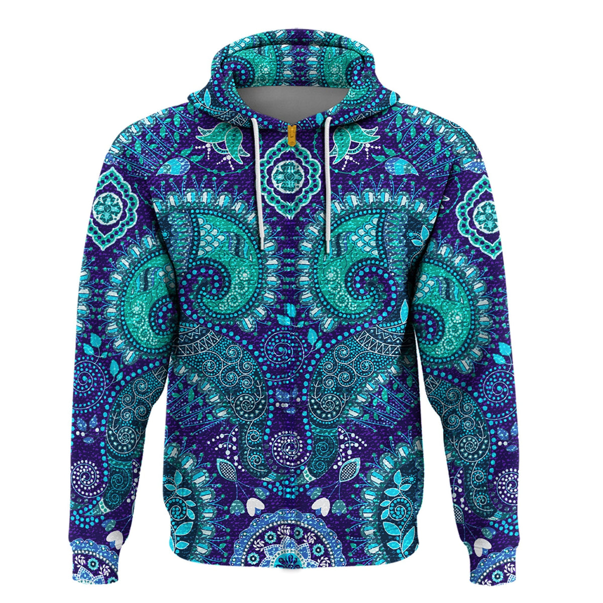Paisley Bandana Hoodie Pattern Seamless Ver.141 RLT13 - Wonder Print Shop