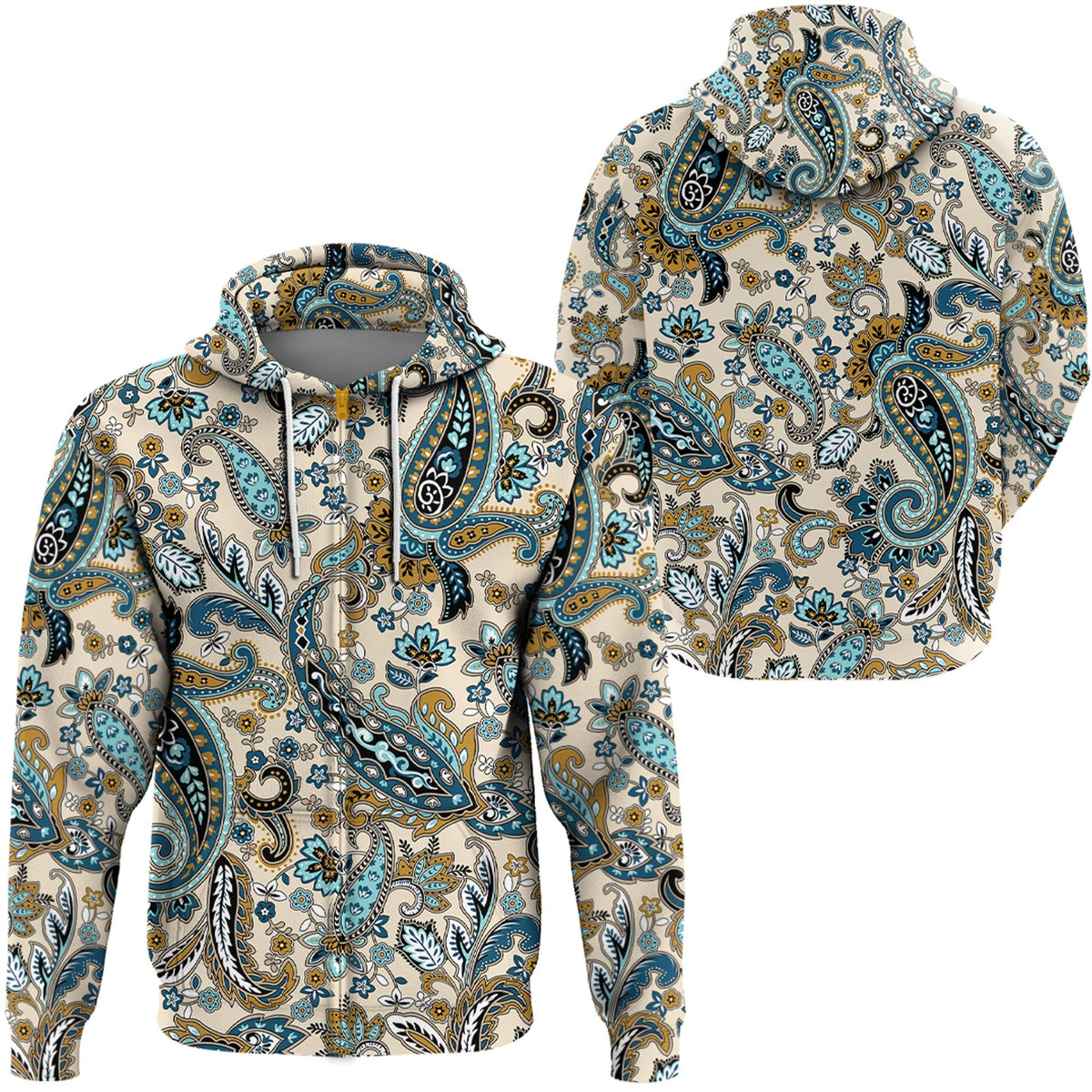 Paisley Bandana Hoodie Pattern Seamless Ver.163 RLT13 - Wonder Print Shop