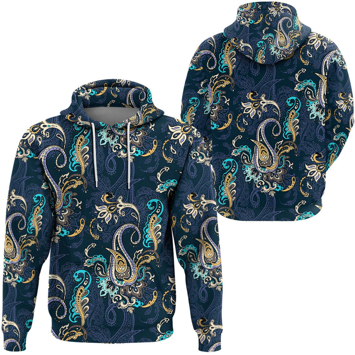 Paisley Bandana Hoodie Pattern Seamless Ver.148 RLT13 - Wonder Print Shop