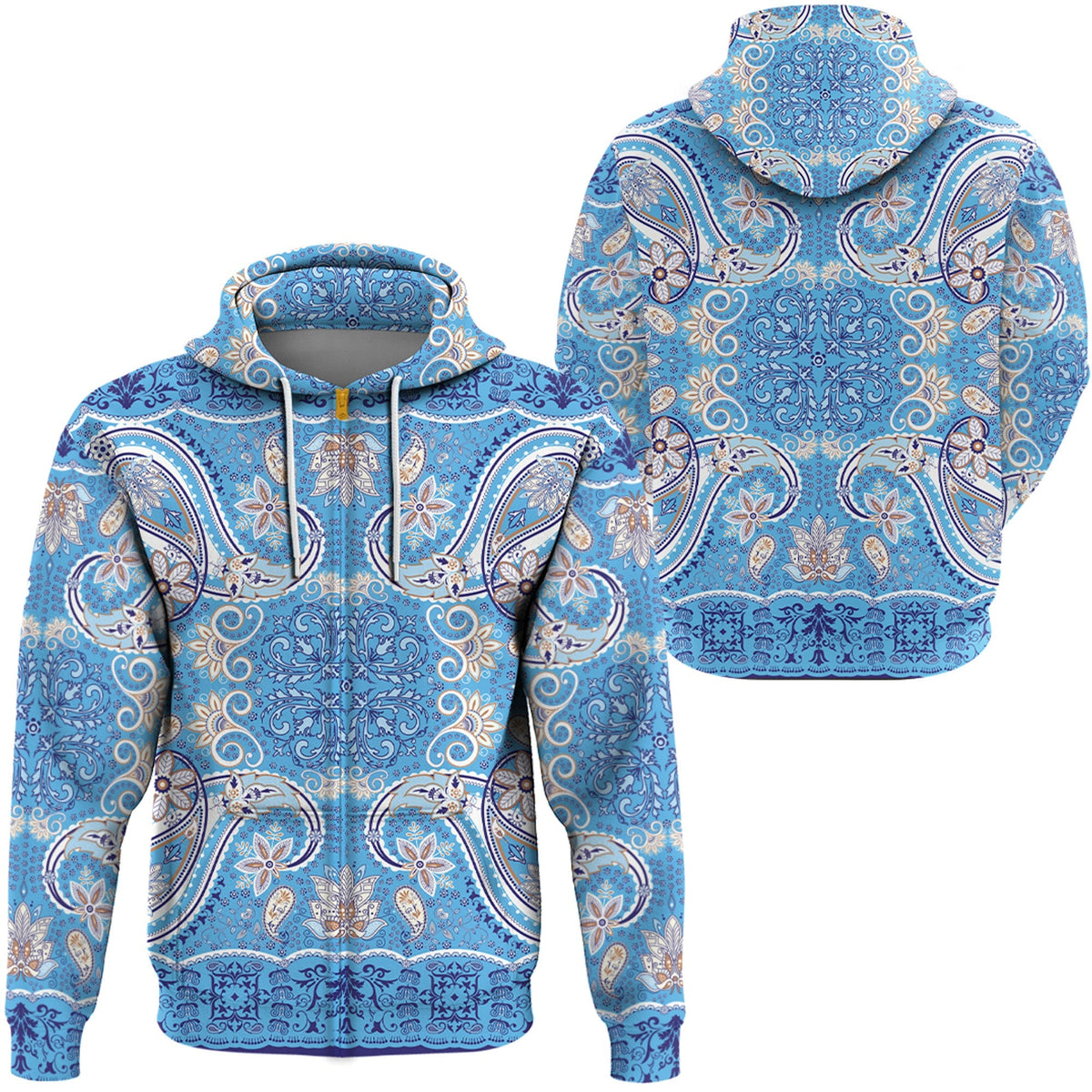 Paisley Bandana Hoodie Pattern Seamless Ver.136 RLT13 - Wonder Print Shop