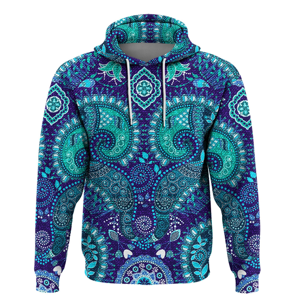 Paisley Bandana Hoodie Pattern Seamless Ver.141 RLT13 - Wonder Print Shop