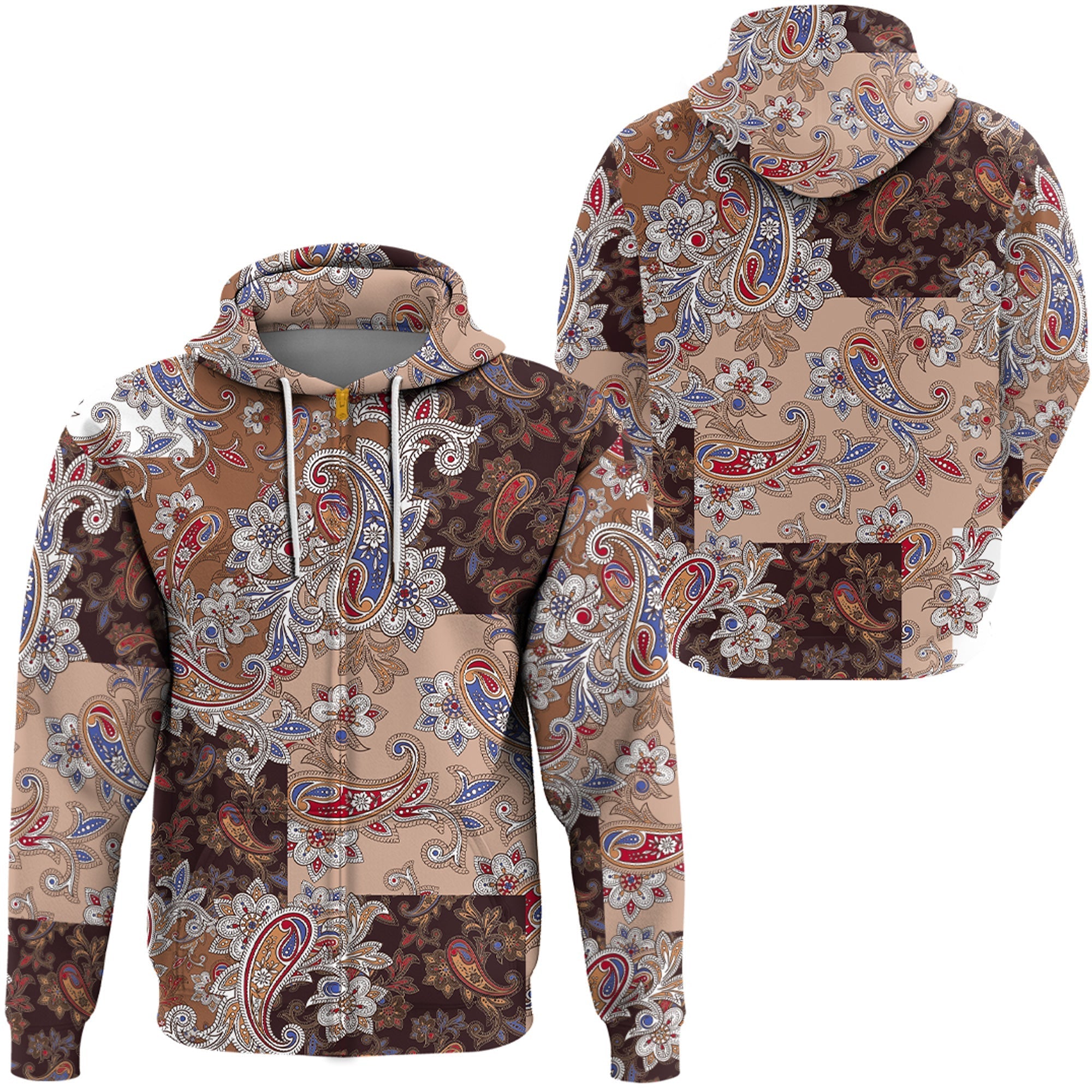 Paisley Bandana Hoodie Pattern Seamless Ver.147 RLT13 - Wonder Print Shop