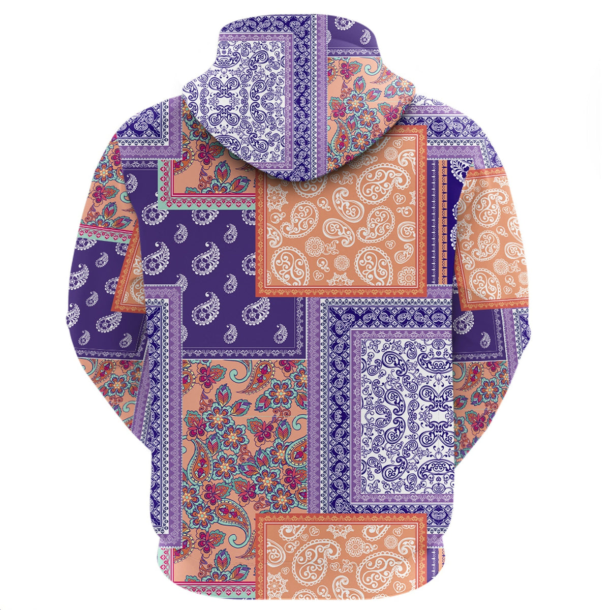 Paisley Bandana Hoodie Pattern Seamless Ver.129 RLT13 - Wonder Print Shop