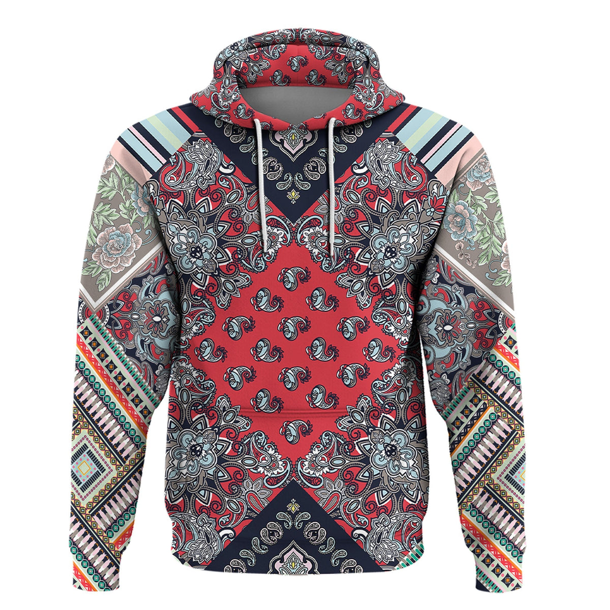 Paisley Bandana Hoodie Pattern Seamless Ver.149 RLT13 - Wonder Print Shop