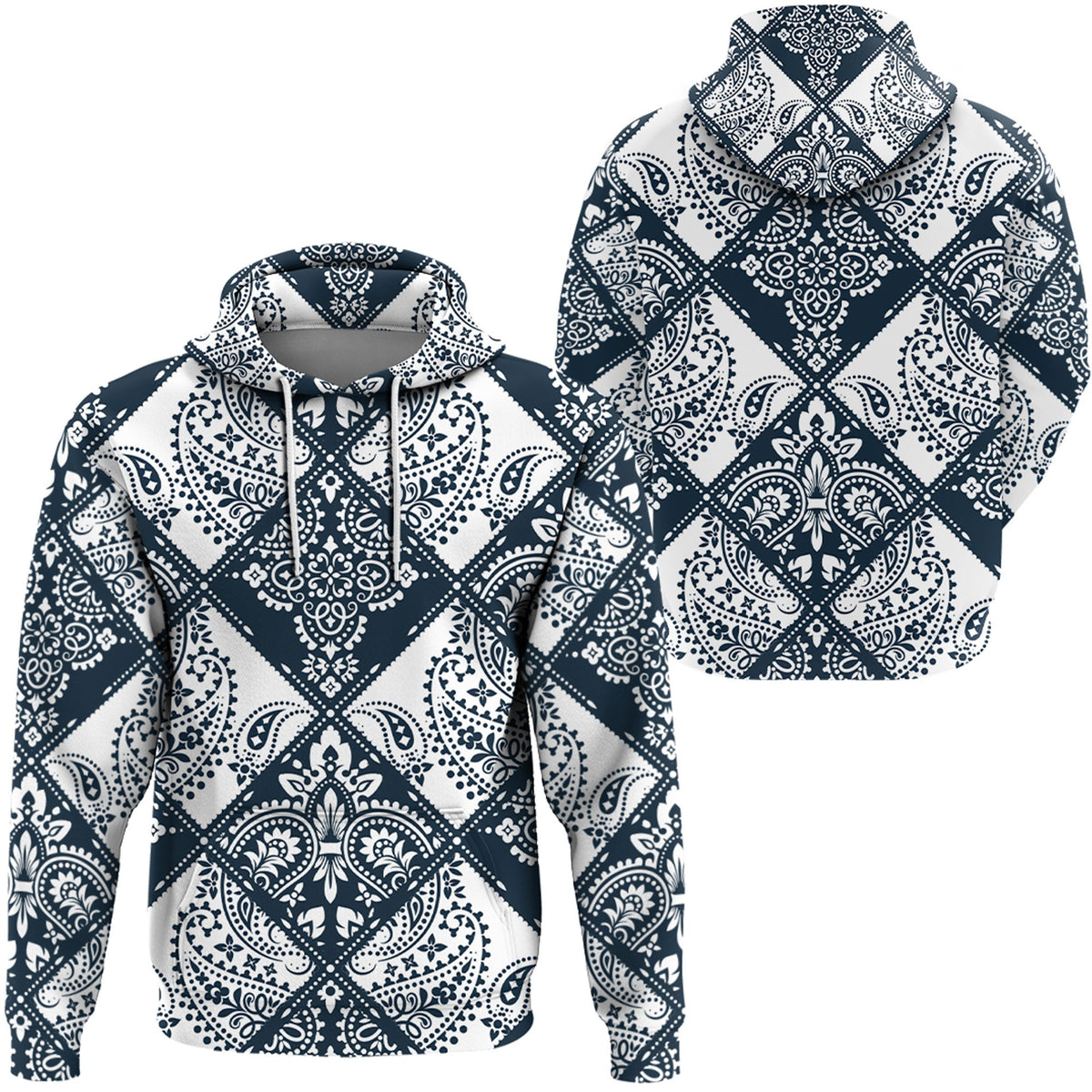 Paisley Bandana Hoodie Pattern Seamless Ver.166 RLT13 - Wonder Print Shop