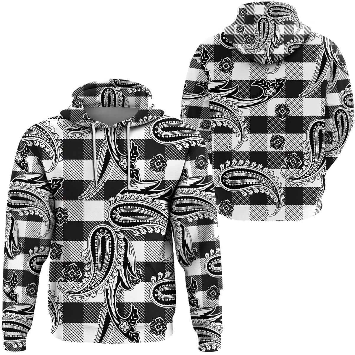 Paisley Bandana Hoodie Pattern Seamless Ver.171 RLT13 - Wonder Print Shop