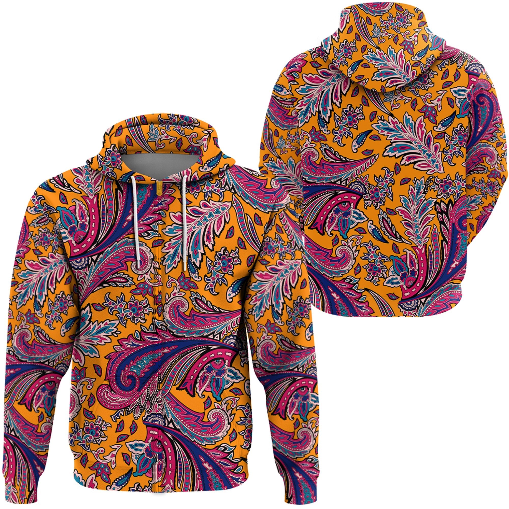 Paisley Bandana Hoodie Pattern Seamless Ver.156 RLT13 - Wonder Print Shop