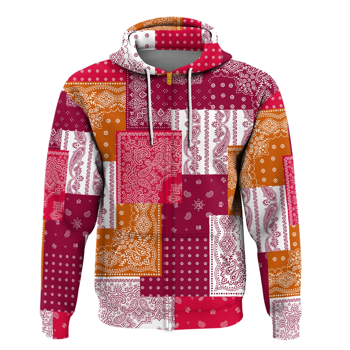 Paisley Bandana Hoodie Pattern Seamless Ver.154 RLT13 - Wonder Print Shop