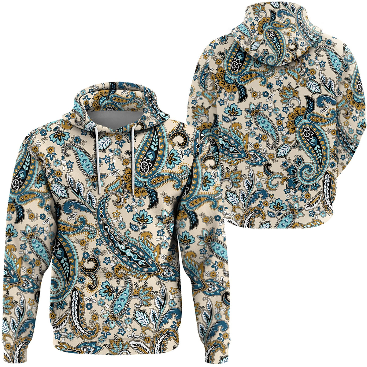 Paisley Bandana Hoodie Pattern Seamless Ver.163 RLT13 - Wonder Print Shop
