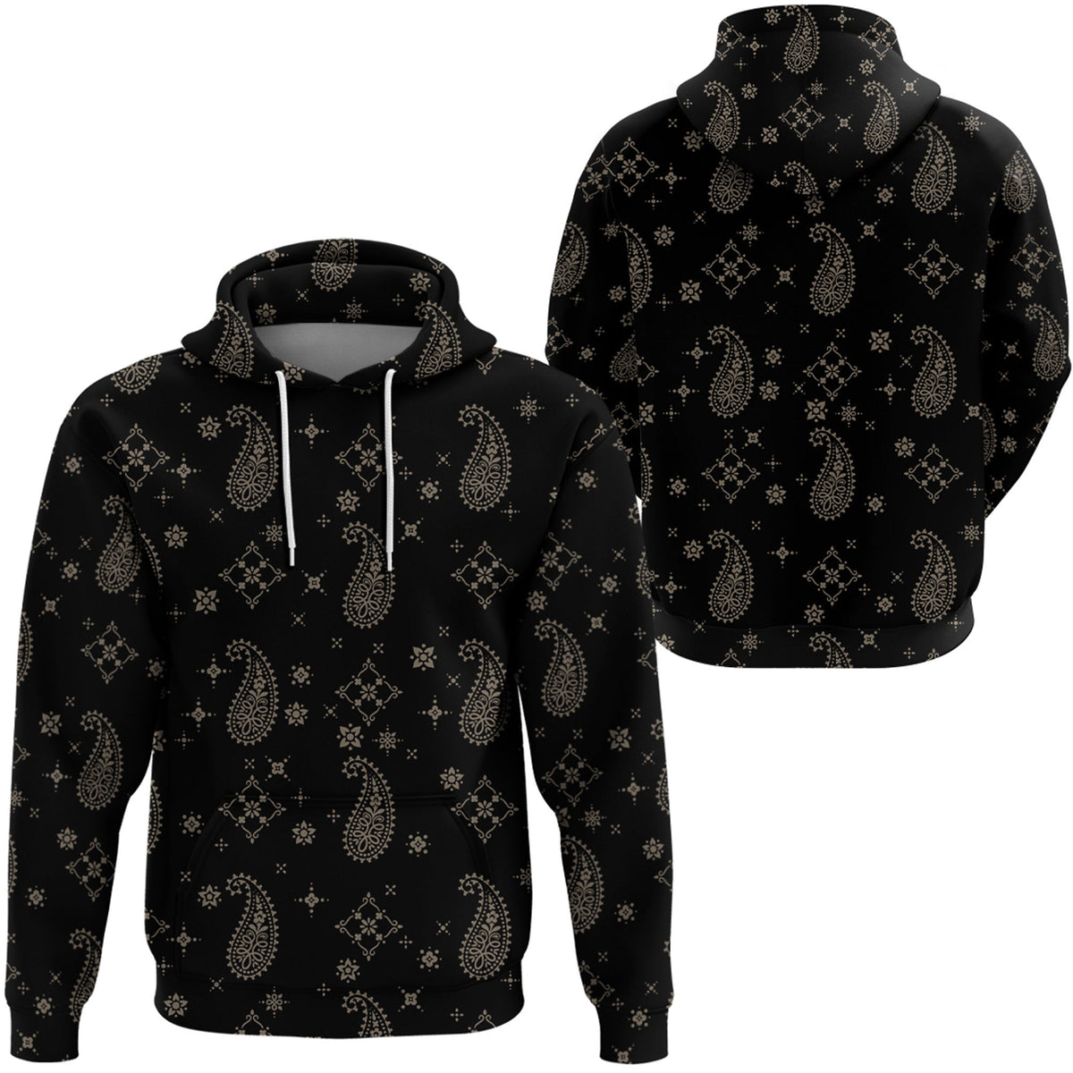 Paisley Bandana Hoodie Pattern Seamless Ver.139 RLT13 - Wonder Print Shop