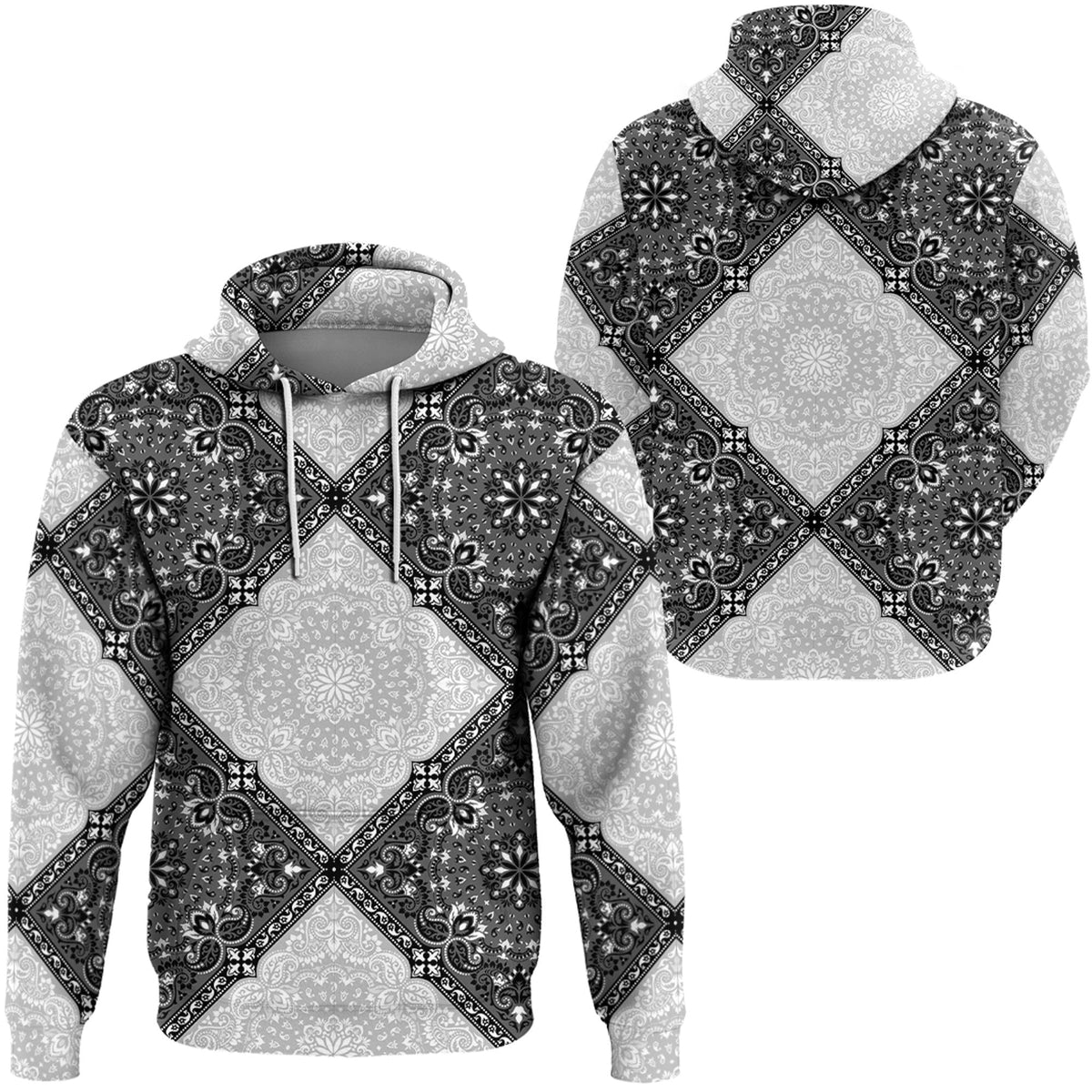 Paisley Bandana Hoodie Pattern Seamless Ver.168 RLT13 - Wonder Print Shop