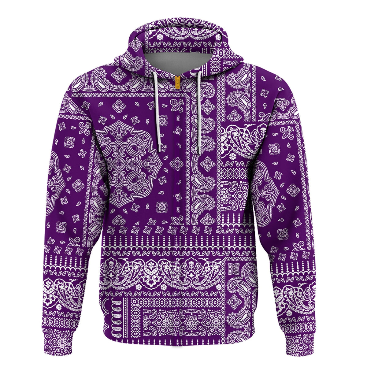 Paisley Bandana Hoodie Pattern Seamless Ver.155 RLT13 - Wonder Print Shop