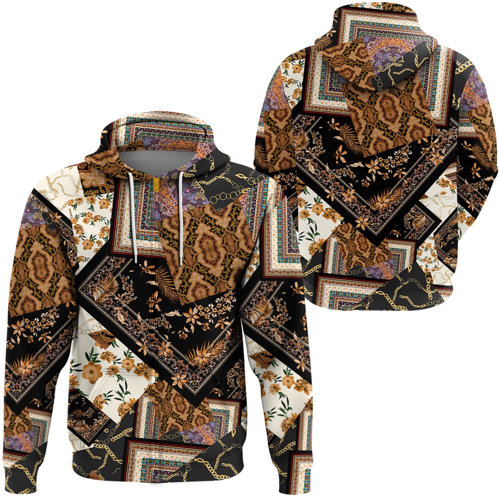 Paisley Bandana Hoodie Pattern Seamless Ver.116 RLT13 - Wonder Print Shop