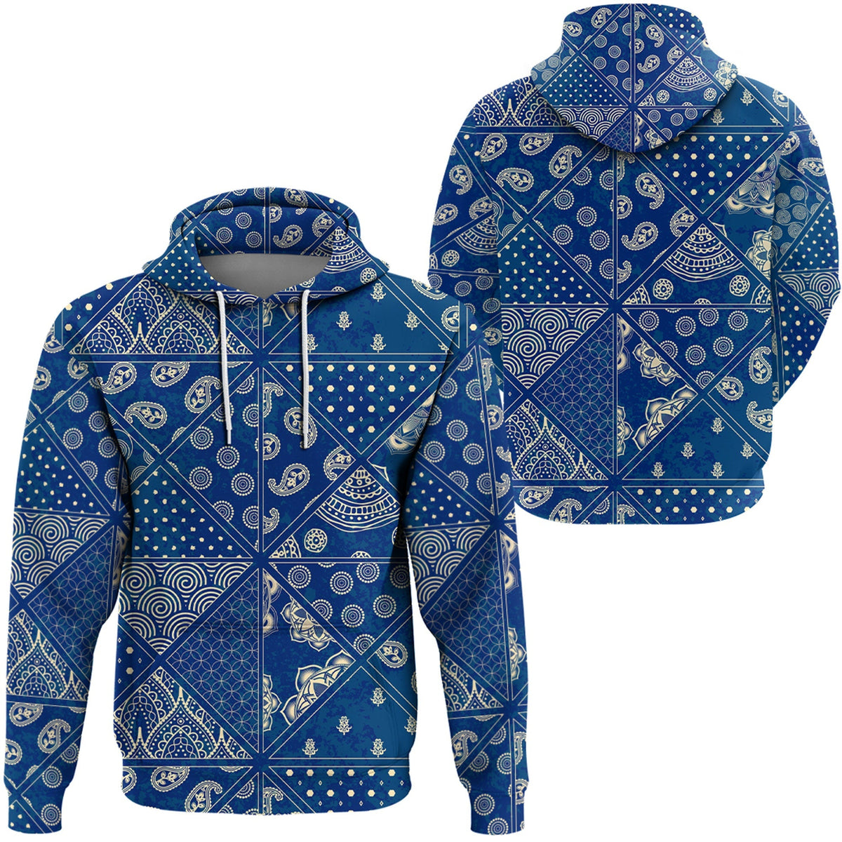 Paisley Bandana Hoodie Pattern Seamless Ver.105 RLT13 - Wonder Print Shop