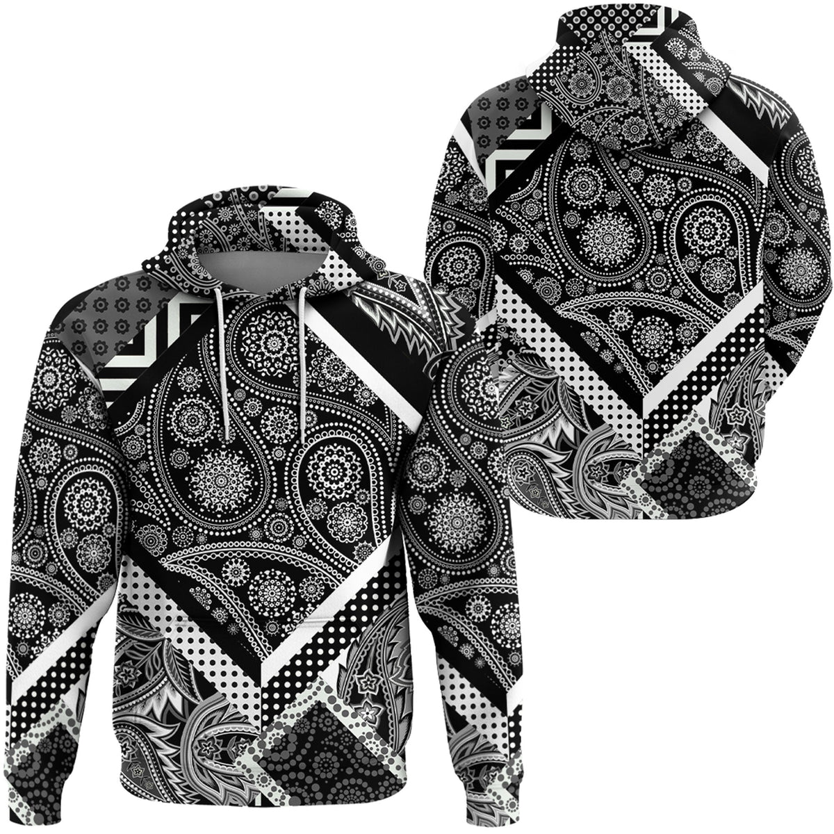 Paisley Bandana Hoodie Pattern Seamless Ver.117 RLT13 - Wonder Print Shop