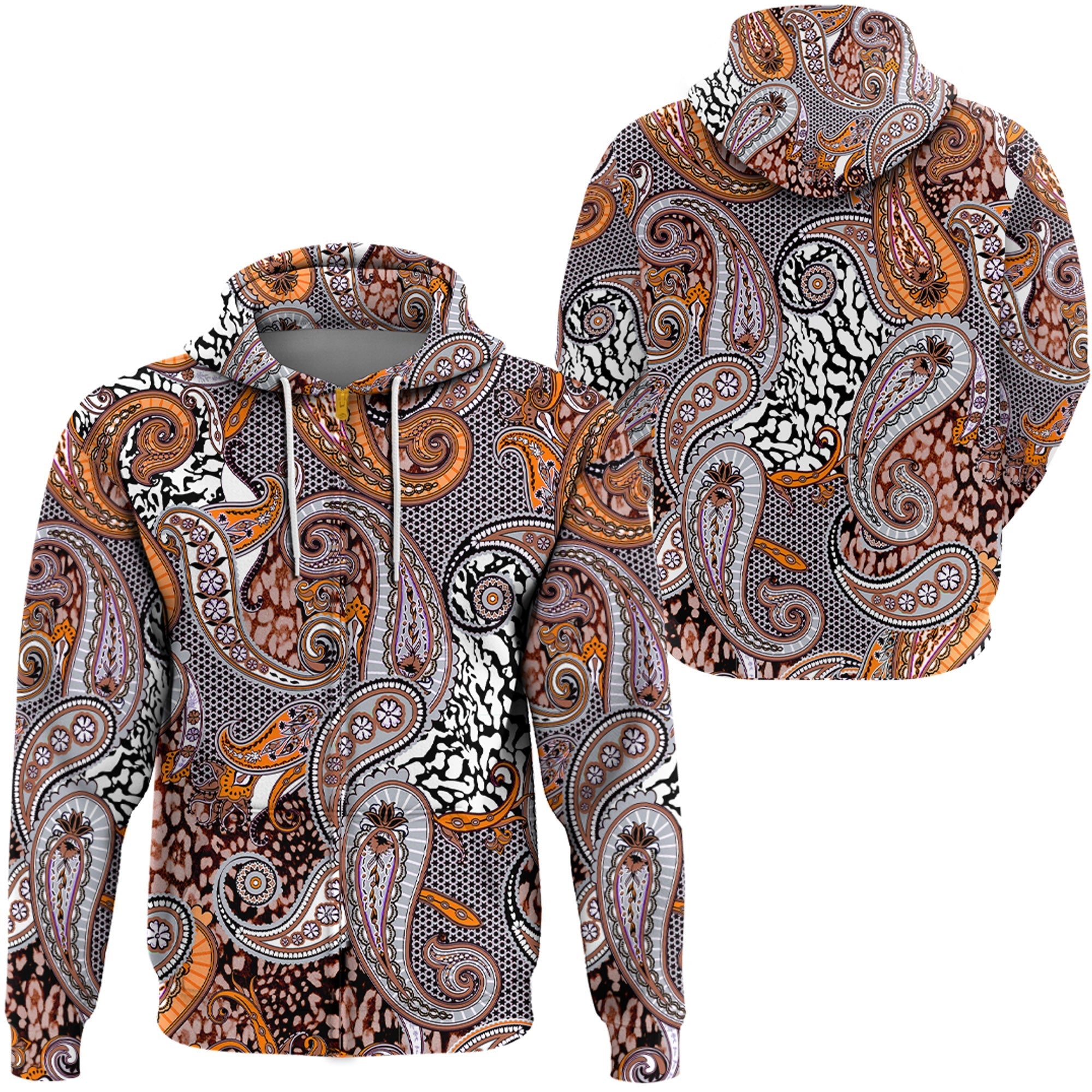 Paisley Bandana Hoodie Pattern Seamless Ver.132 RLT13 - Wonder Print Shop