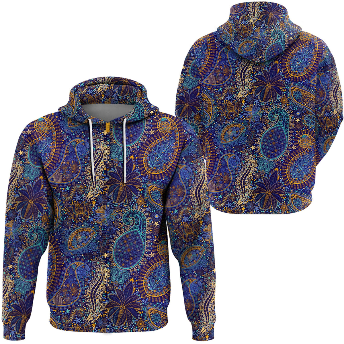Paisley Bandana Hoodie Pattern Seamless Ver.135 RLT13 - Wonder Print Shop