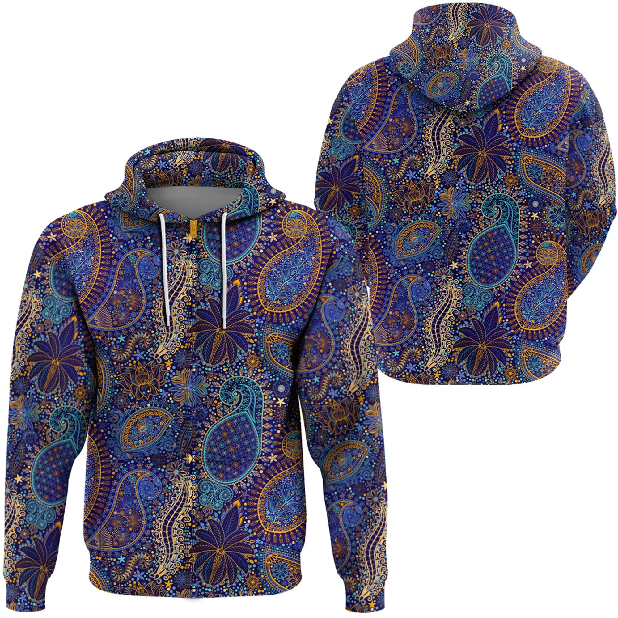 Paisley Bandana Hoodie Pattern Seamless Ver.135 RLT13 - Wonder Print Shop