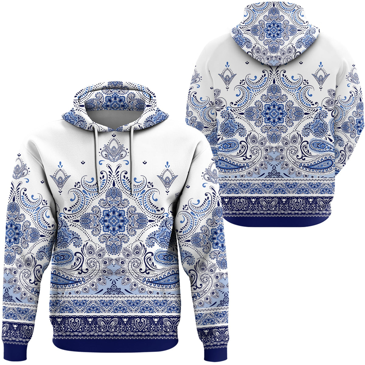 Paisley Bandana Hoodie Pattern Seamless Ver.122 RLT13 - Wonder Print Shop