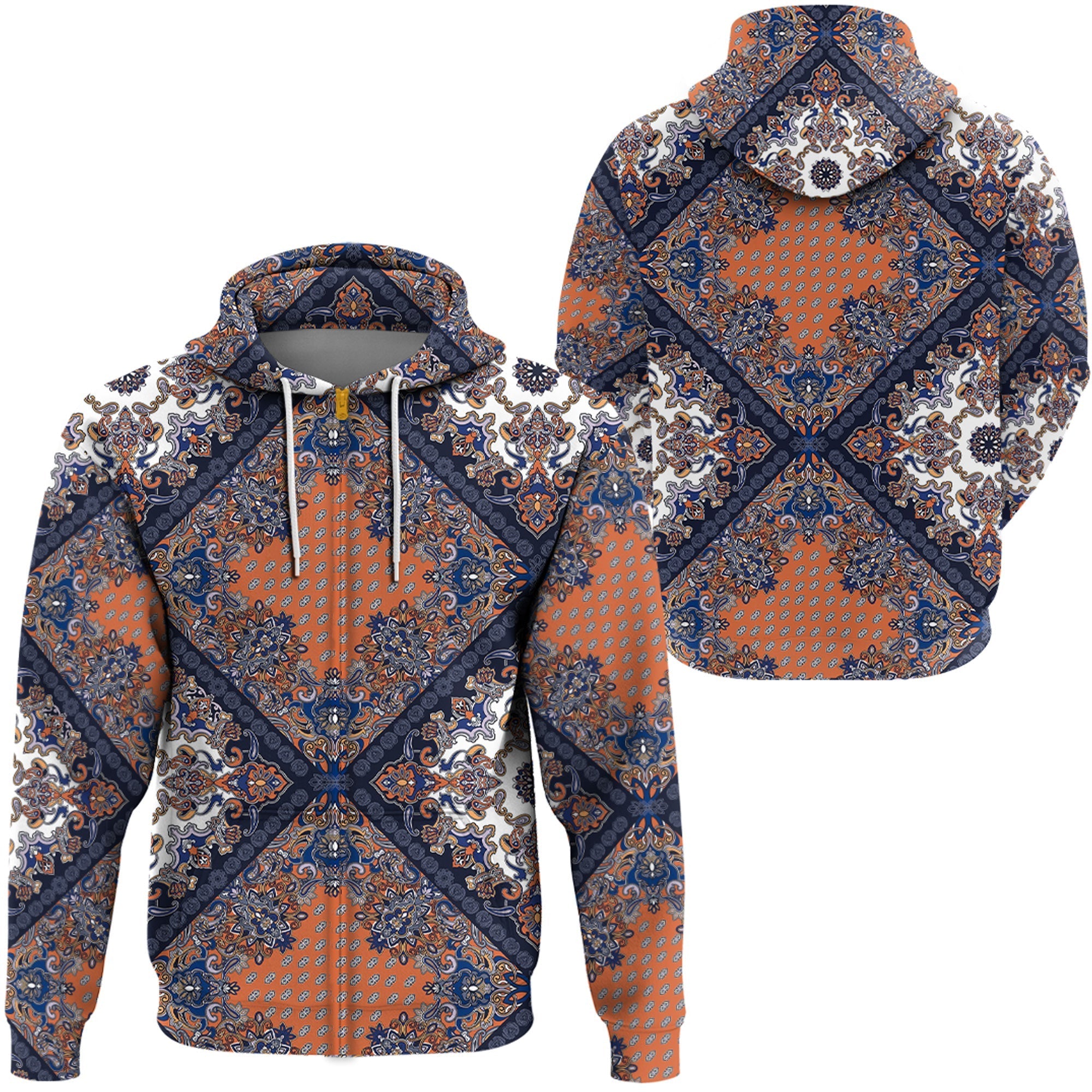 Paisley Bandana Hoodie Pattern Seamless Ver.124 RLT13 - Wonder Print Shop