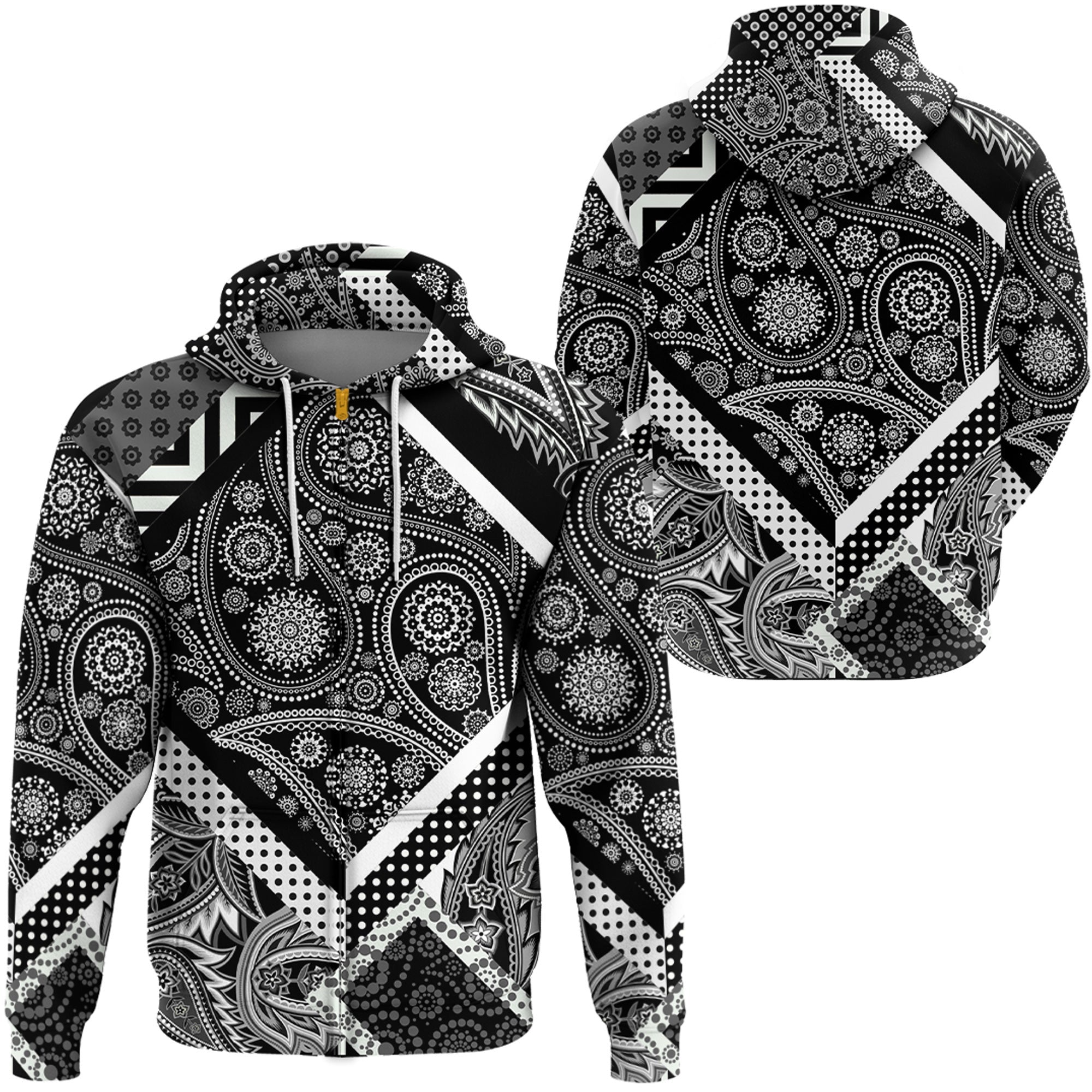 Paisley Bandana Hoodie Pattern Seamless Ver.117 RLT13 - Wonder Print Shop