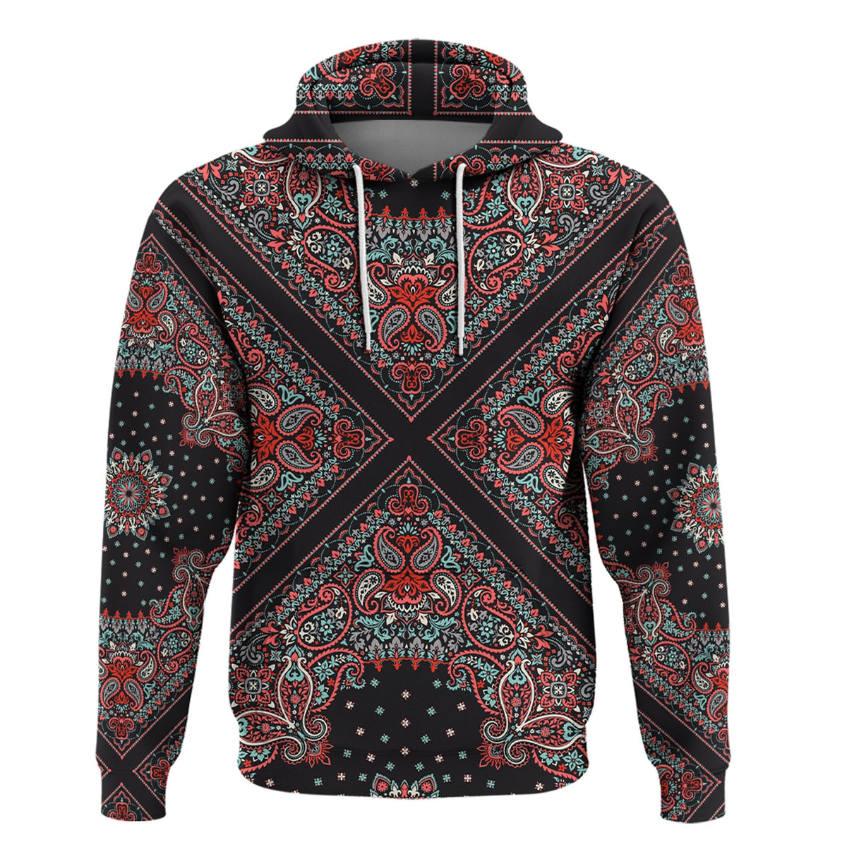 Paisley Bandana Hoodie Pattern Seamless Ver.103 RLT13 - Wonder Print Shop