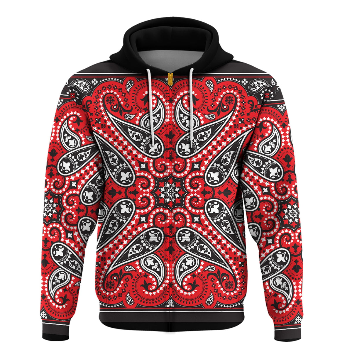 Paisley Bandana Hoodie Pattern Seamless Ver.121 RLT13 - Wonder Print Shop