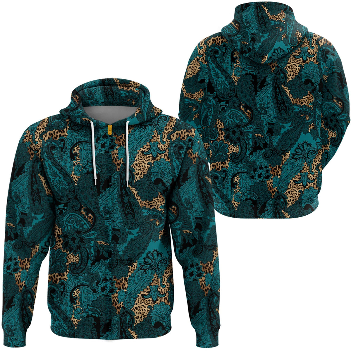 Paisley Bandana Hoodie Pattern Seamless Ver.107 RLT13 - Wonder Print Shop