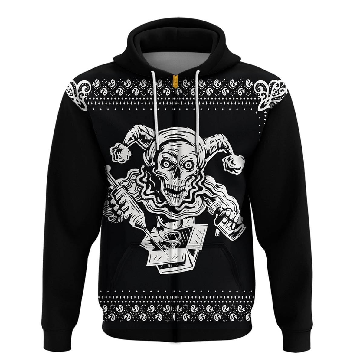 Paisley Bandana Pattern Joker Hoodie RLT13 - Wonder Print Shop