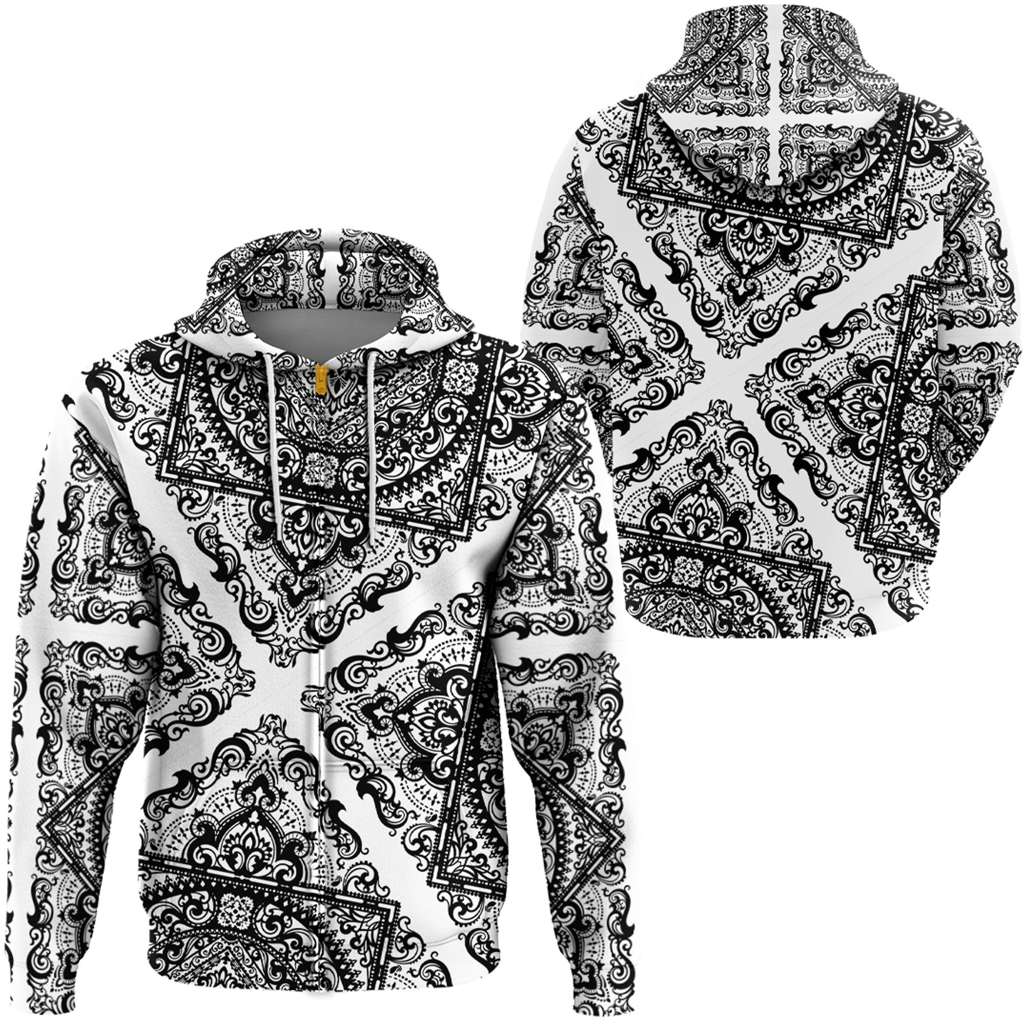 Paisley Bandana Hoodie Pattern Seamless Ver.143 RLT13 - Wonder Print Shop