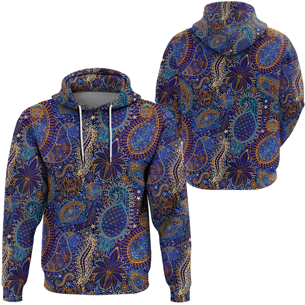 Paisley Bandana Hoodie Pattern Seamless Ver.135 RLT13 - Wonder Print Shop