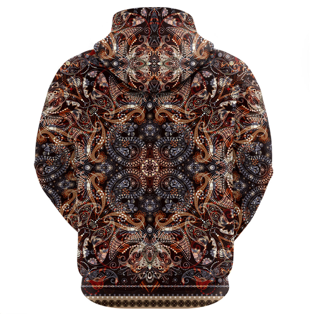 Paisley Bandana Hoodie Pattern Seamless Ver.128 RLT13 - Wonder Print Shop