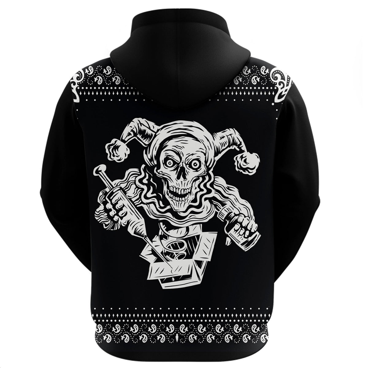 Paisley Bandana Pattern Joker Hoodie RLT13 - Wonder Print Shop