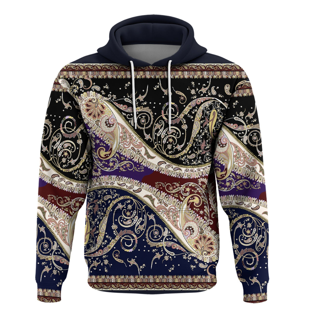 Paisley Bandana Hoodie Pattern Seamless Ver.113 RLT13 - Wonder Print Shop