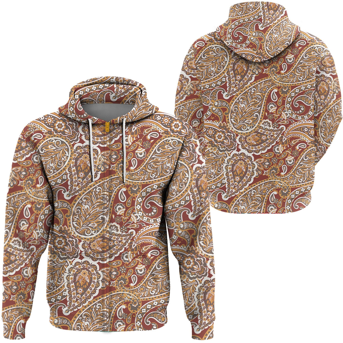 Paisley Bandana Hoodie Pattern Seamless Ver.109 RLT13 - Wonder Print Shop