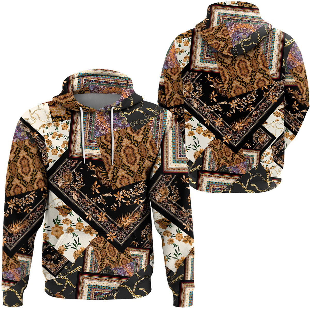 Paisley Bandana Hoodie Pattern Seamless Ver.116 RLT13 - Wonder Print Shop