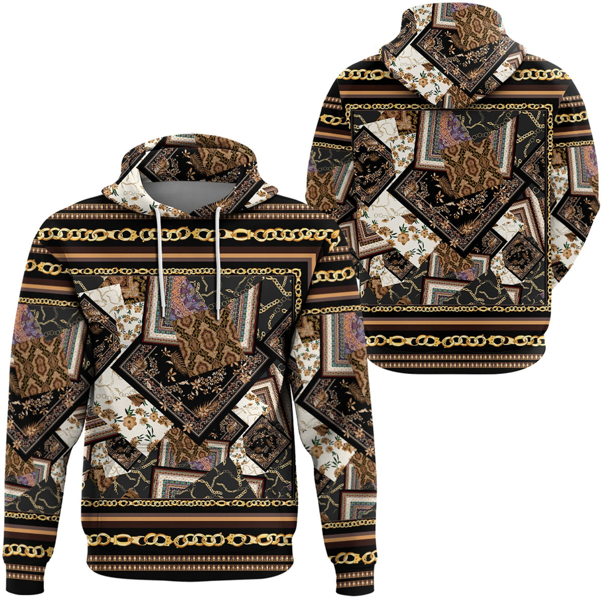 Paisley Bandana Hoodie Pattern Seamless Ver.88 RLT13 - Wonder Print Shop