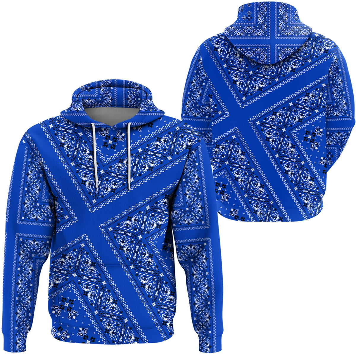 Paisley Bandana Hoodie Pattern Seamless Ver.79 RLT13 - Wonder Print Shop