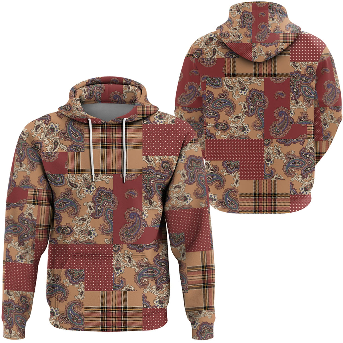 Paisley Bandana Hoodie Pattern Seamless Ver.114 RLT13 - Wonder Print Shop