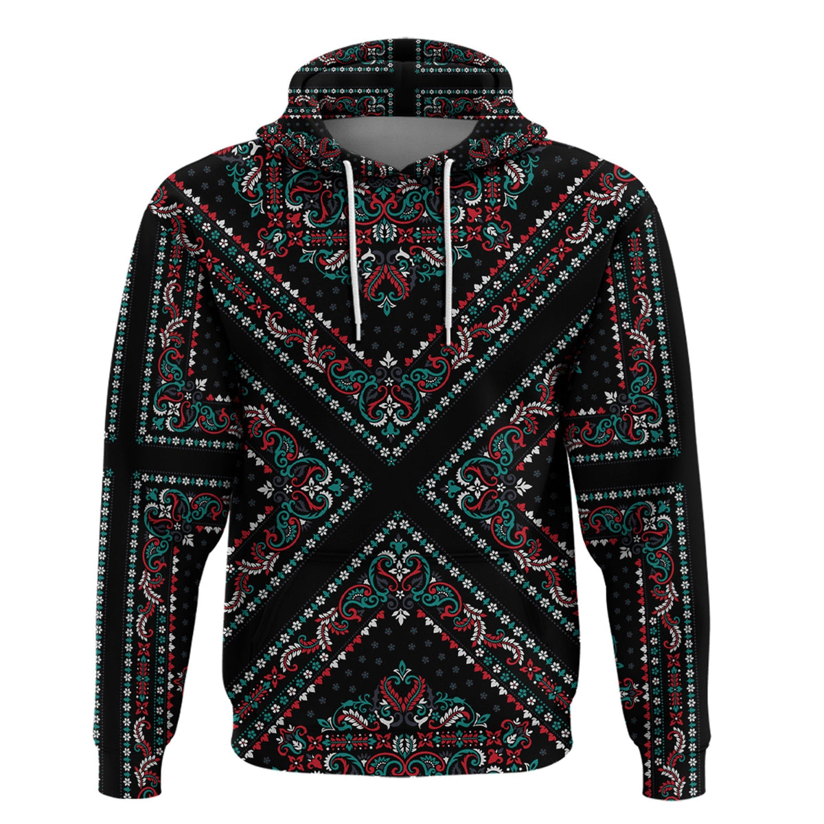 Paisley Bandana Hoodie Pattern Seamless Ver.86 RLT13 - Wonder Print Shop