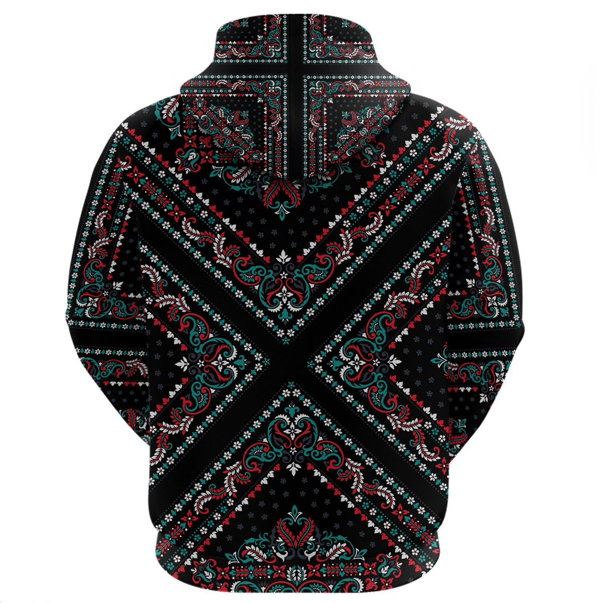 Paisley Bandana Hoodie Pattern Seamless Ver.86 RLT13 - Wonder Print Shop