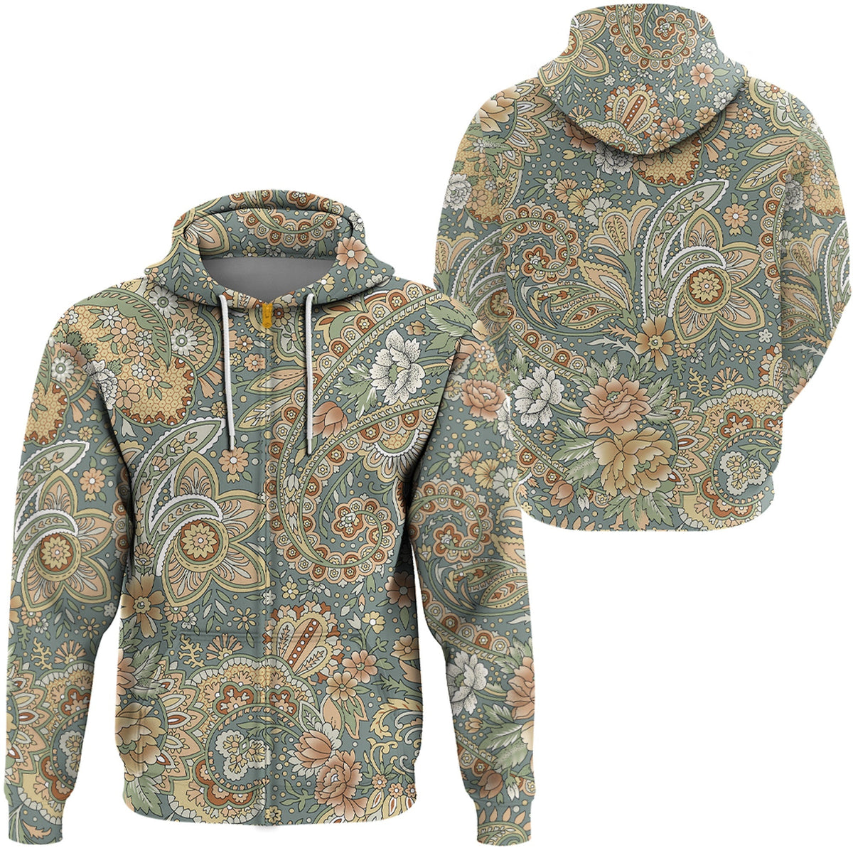Paisley Bandana Hoodie Pattern Seamless Ver.120 RLT13 - Wonder Print Shop