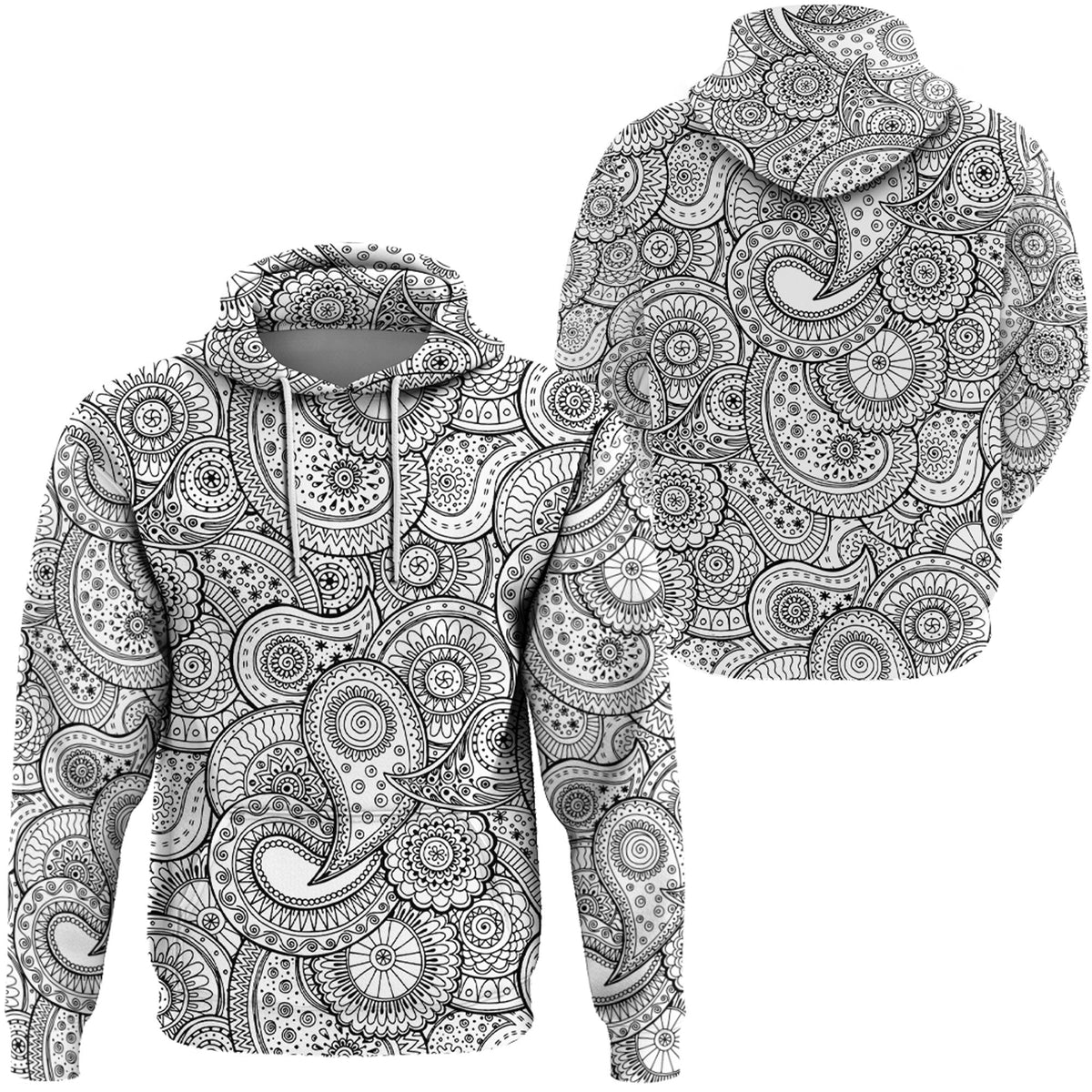 Paisley Bandana Hoodie Pattern Seamless Ver.91 RLT13 - Wonder Print Shop