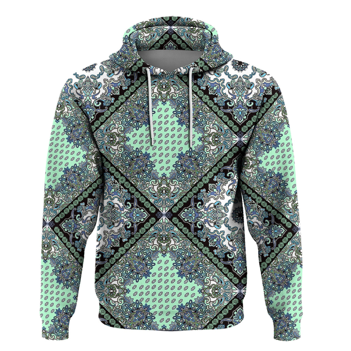 Paisley Bandana Hoodie Pattern Seamless Ver.96 RLT13 - Wonder Print Shop