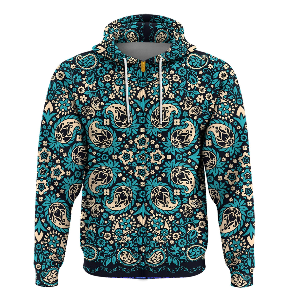 Paisley Bandana Hoodie Pattern Seamless Ver.83 RLT13 - Wonder Print Shop